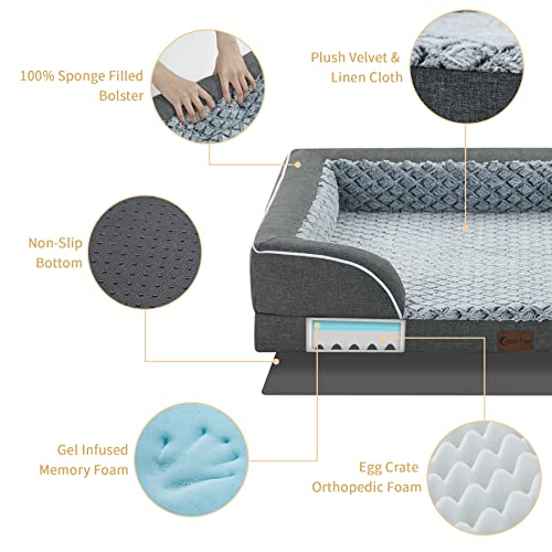 Casa Paw waterproof cover protects foam from spills.