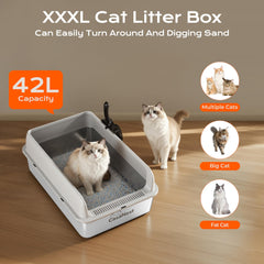 CasaNest XXXL litter box top view highlighting low-entry access