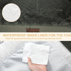 Casa Paw non-slip bottom design shown stabilizing the bed on floors.
