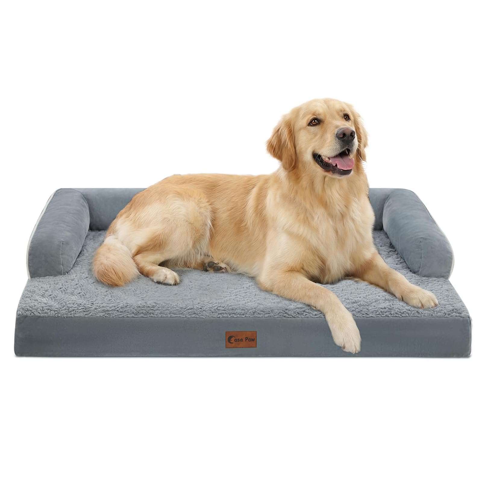 Casa Paw orthopedic dog bed with egg-crate foam for joint comfort