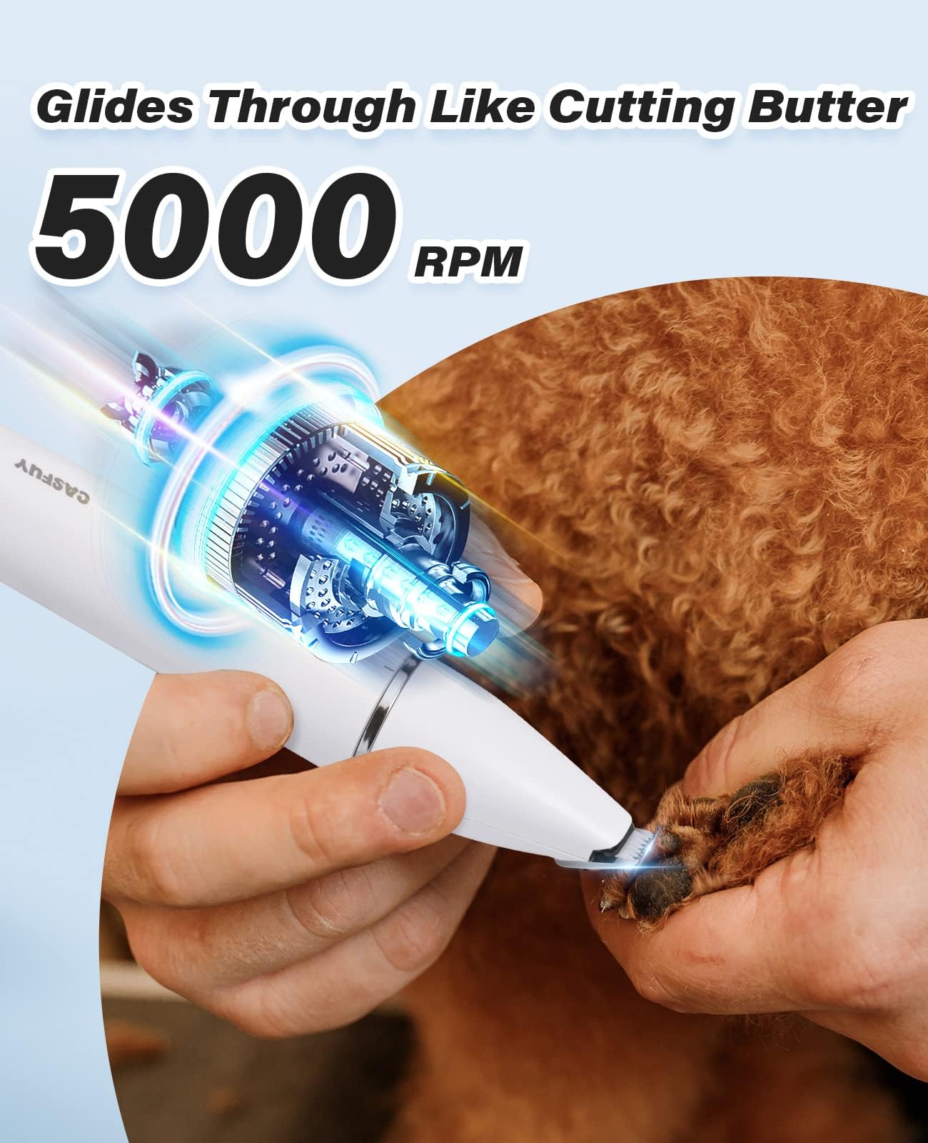 Casfuy USB charging design enables quick topping between sessions.