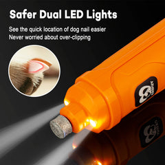 Casfuy dog nail grinder with 2-speed switch for adaptable trimming