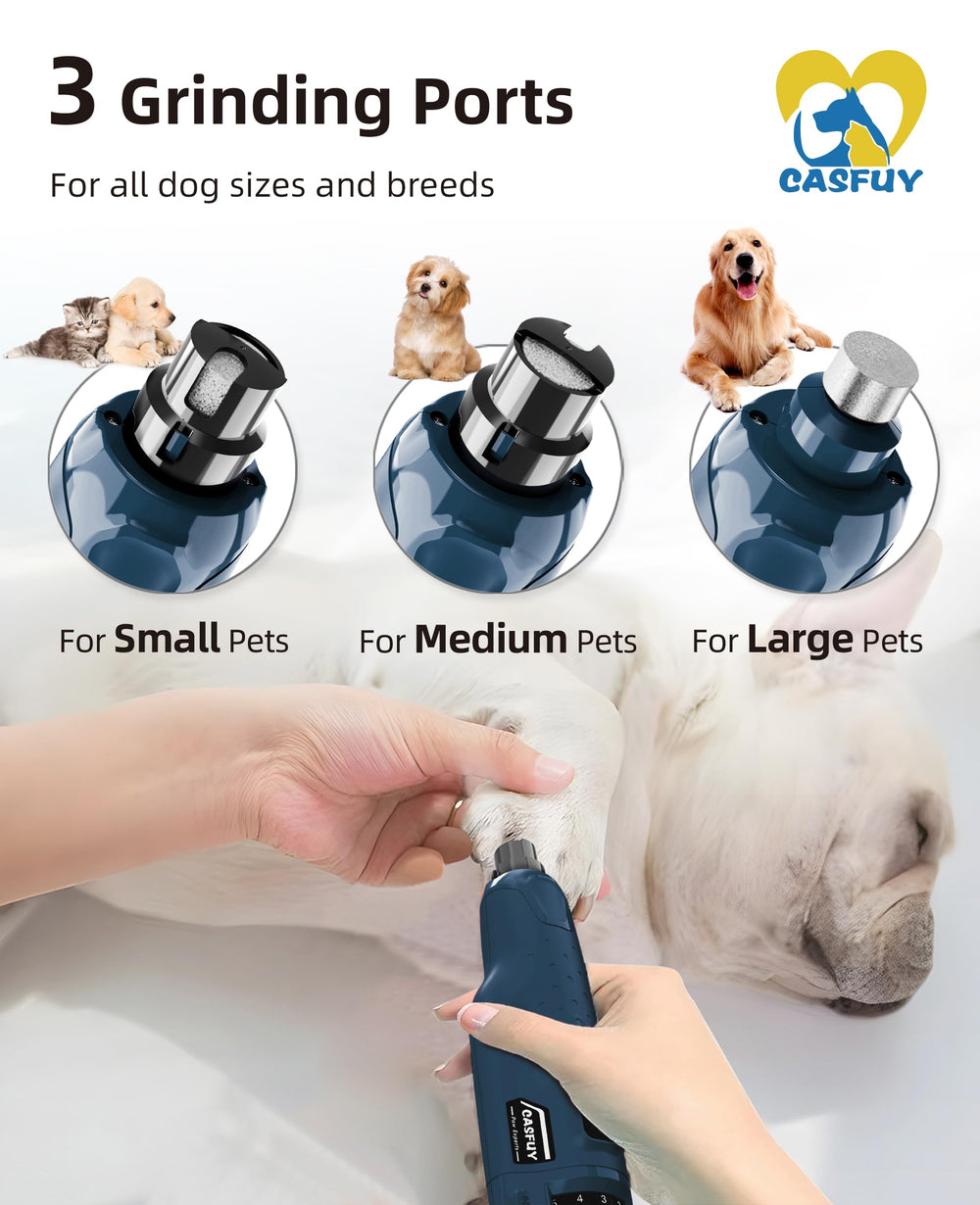 Casfuy 3-ports design trims small, medium, and large nails accurately.