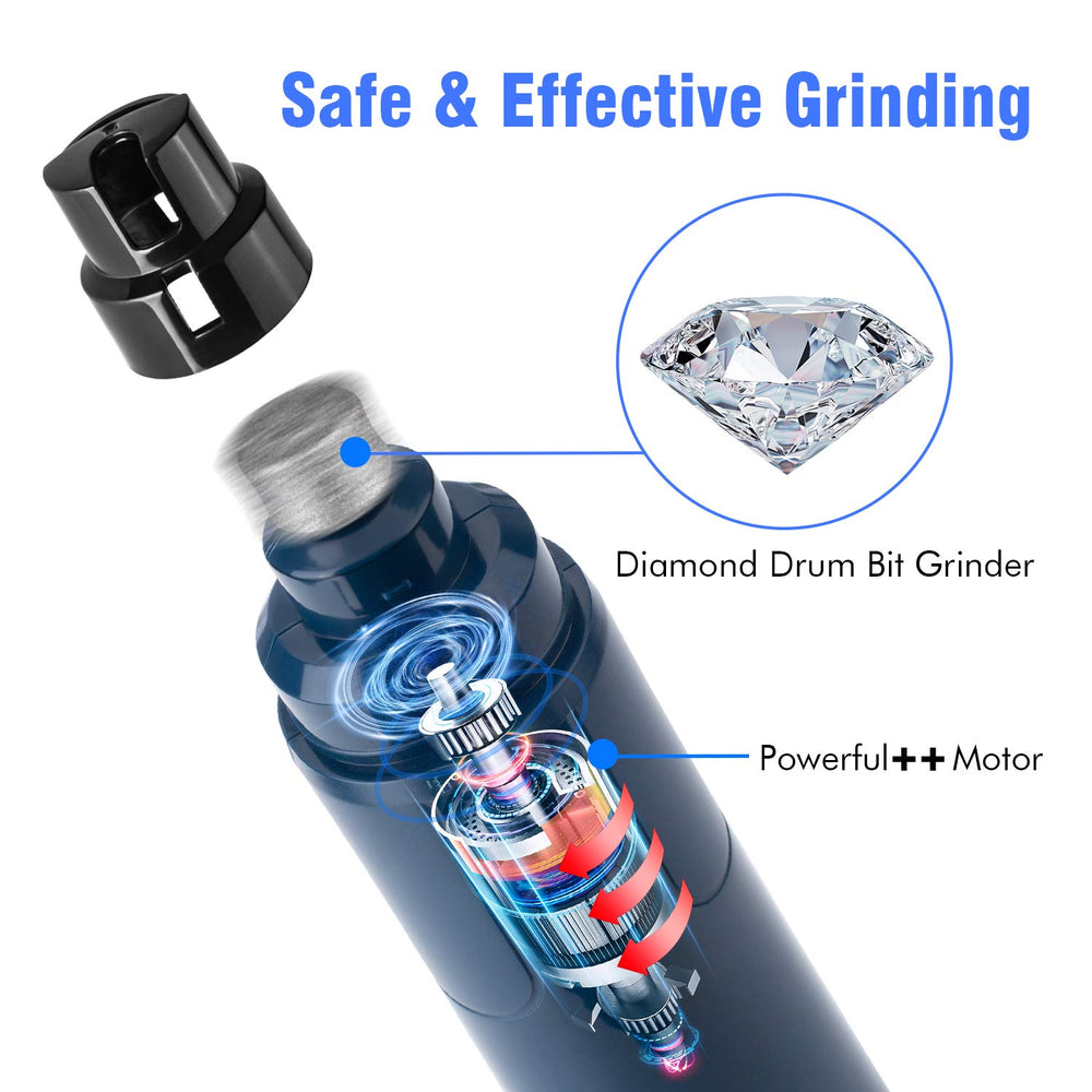 Casfuy dog nail grinder 3-ports for small, medium, and large nails.