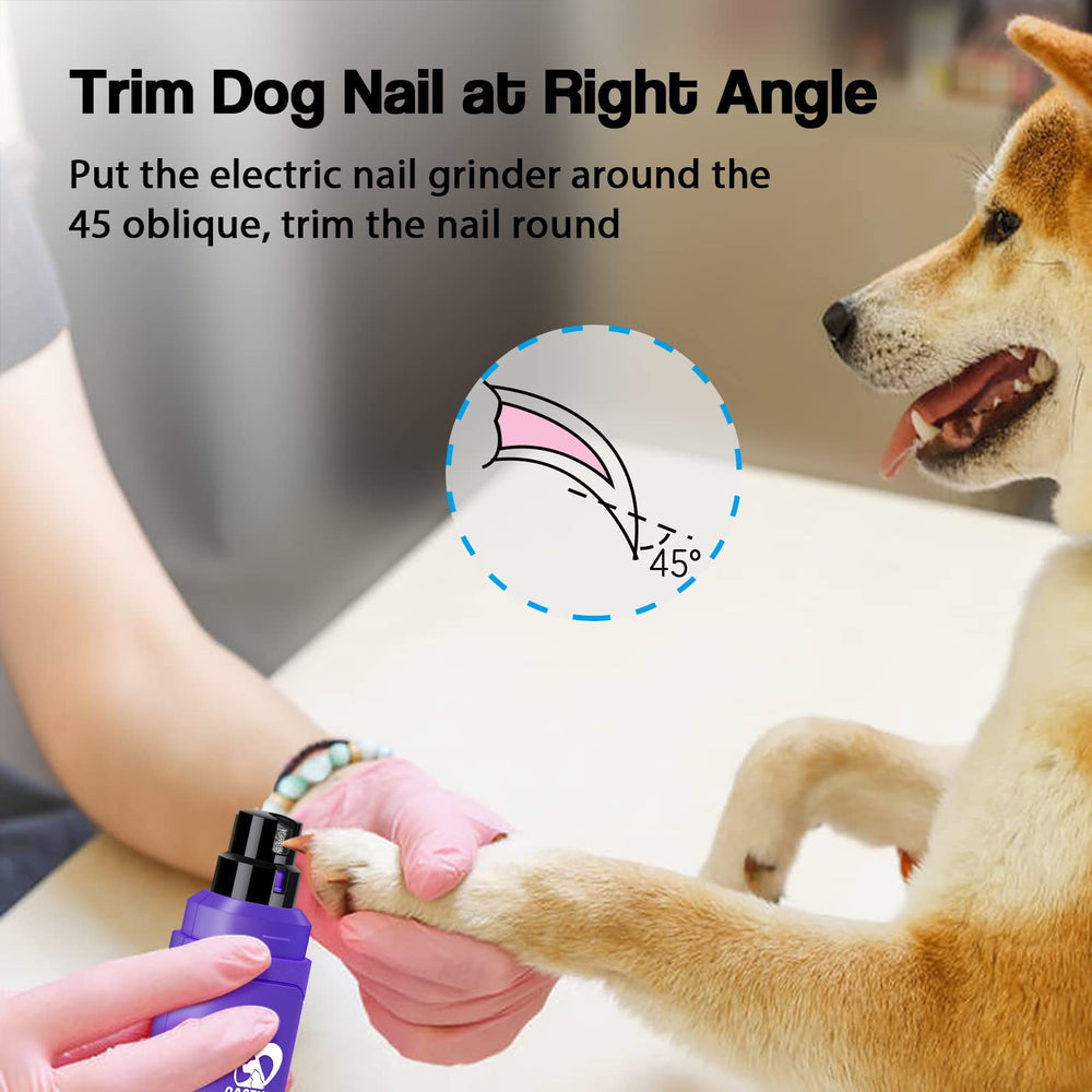 Casfuy purple ergonomic body emphasizes comfortable handling during grooming
