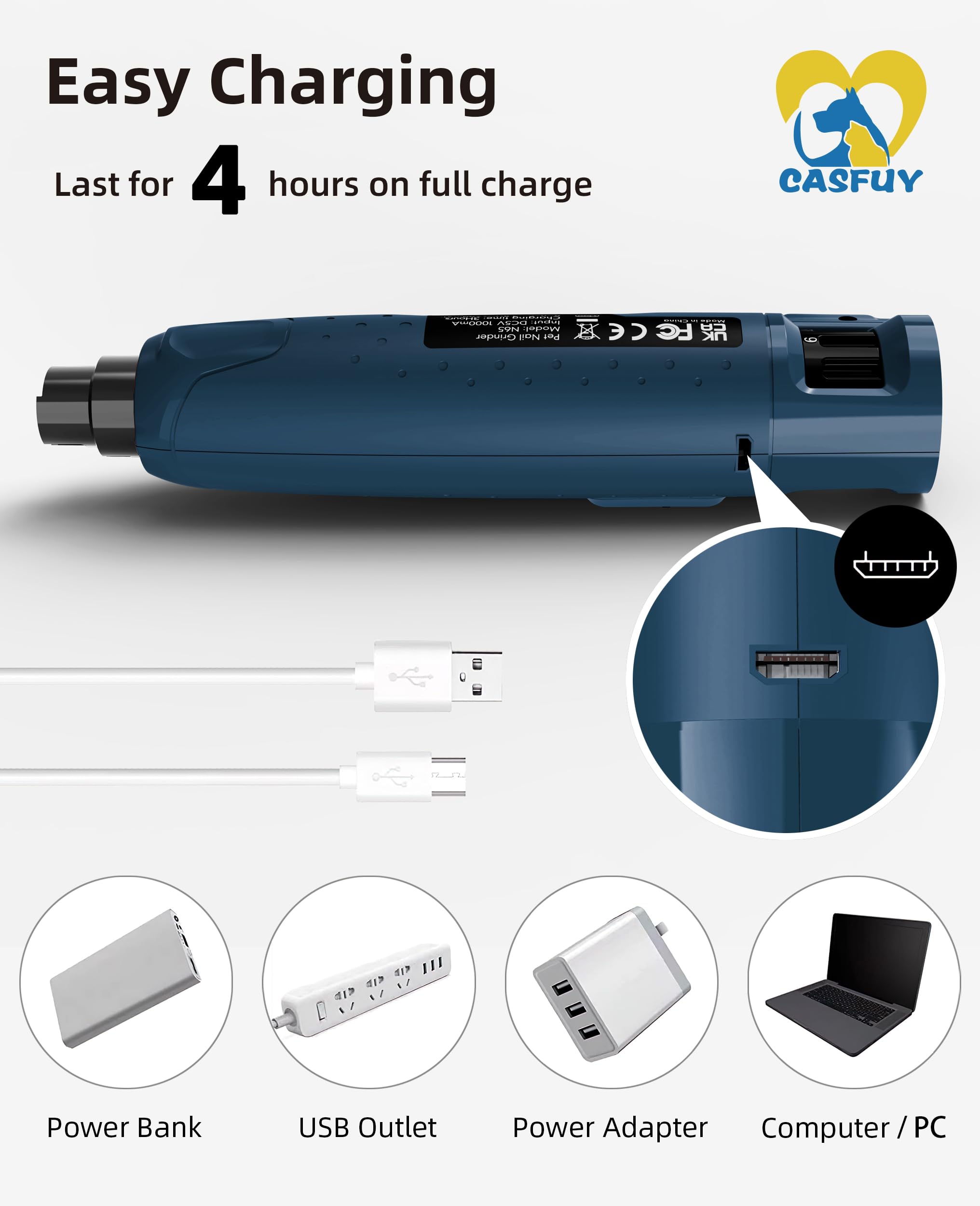 Casfuy compact ergonomic design is comfortable to hold.