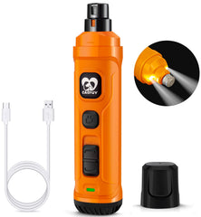 Casfuy dog nail grinder with dual LED lights for precise grooming