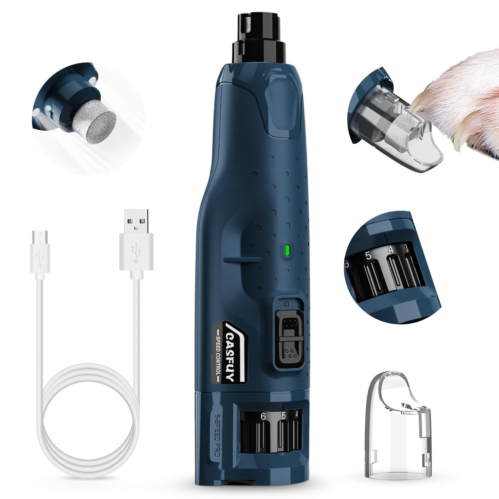 Casfuy two LED lights aid grooming on cats and dogs.