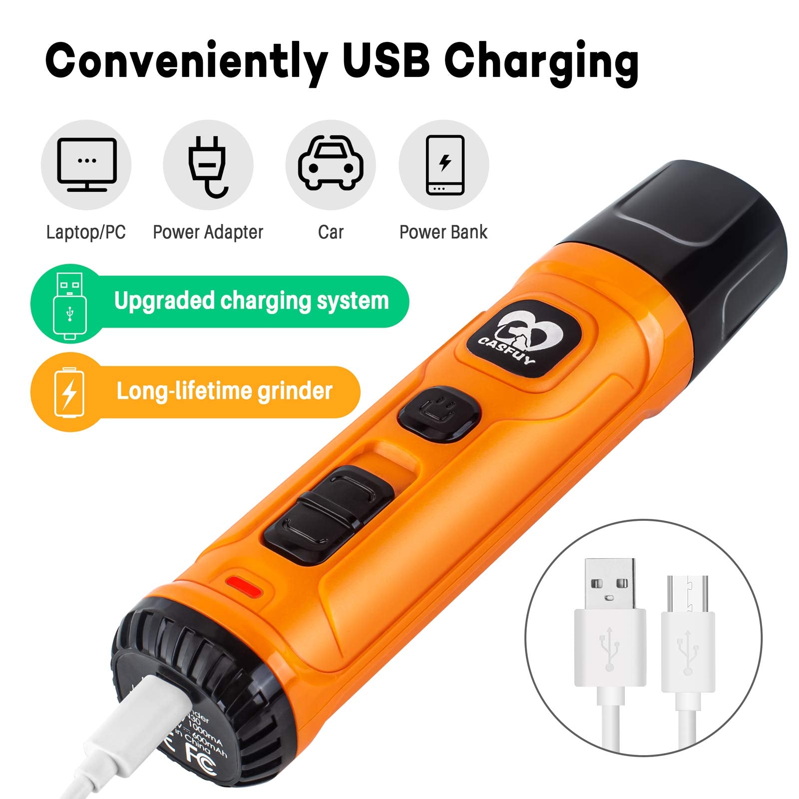 Casfuy dog nail grinder portable for grooming anywhere