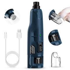 Casfuy dog nail grinder quiet 45db in use for calm grooming.