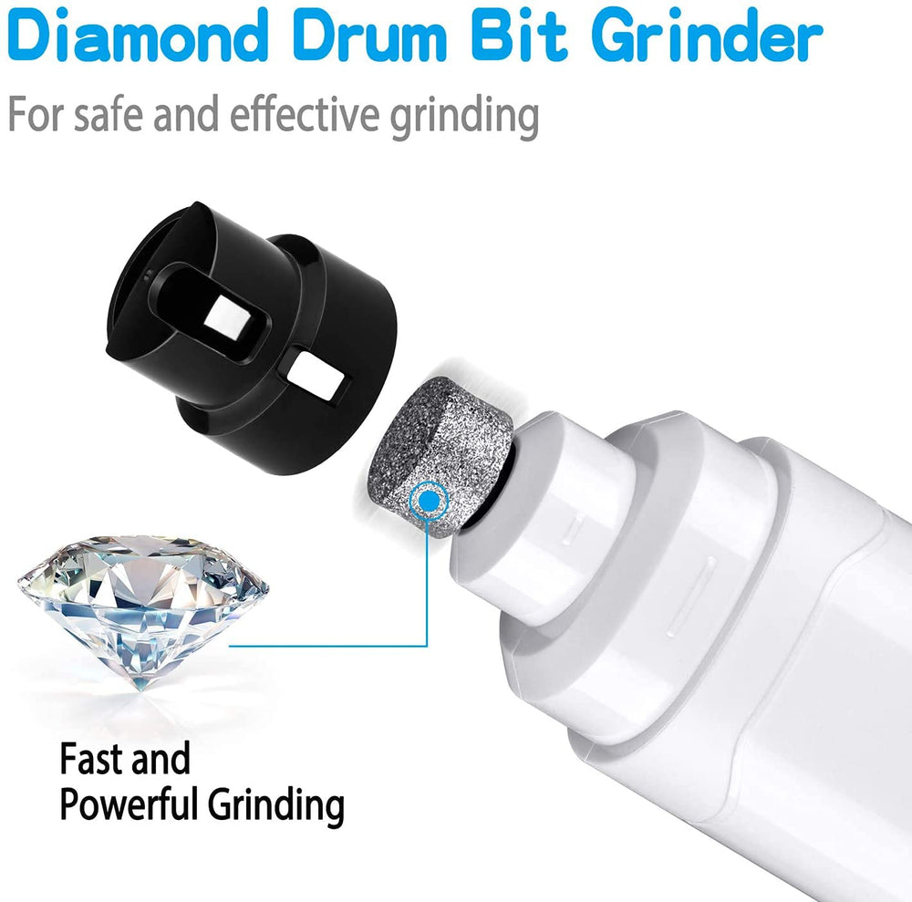 Casfuy dog nail grinder upgraded 2-speed switch demonstrates adjustable speed.