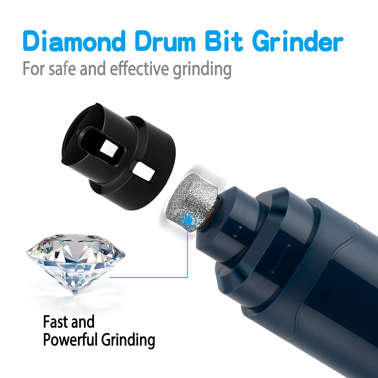 Casfuy dog nail grinder upgraded charging-indicator shows battery status during use.