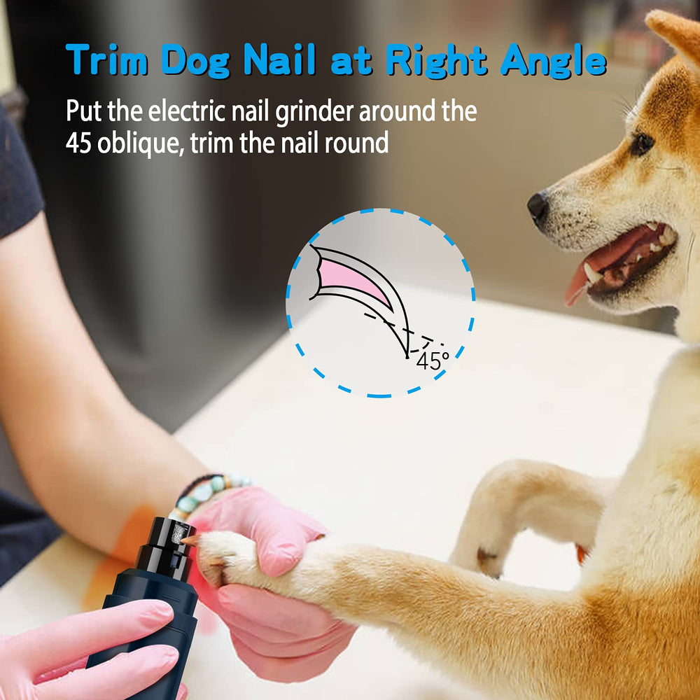 Casfuy dog nail grinder upgraded ergonomic-design offers comfortable grip.