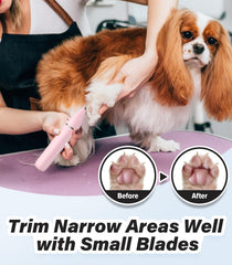 Casfuy double-blade dog clippers deliver precision trimming around delicate areas