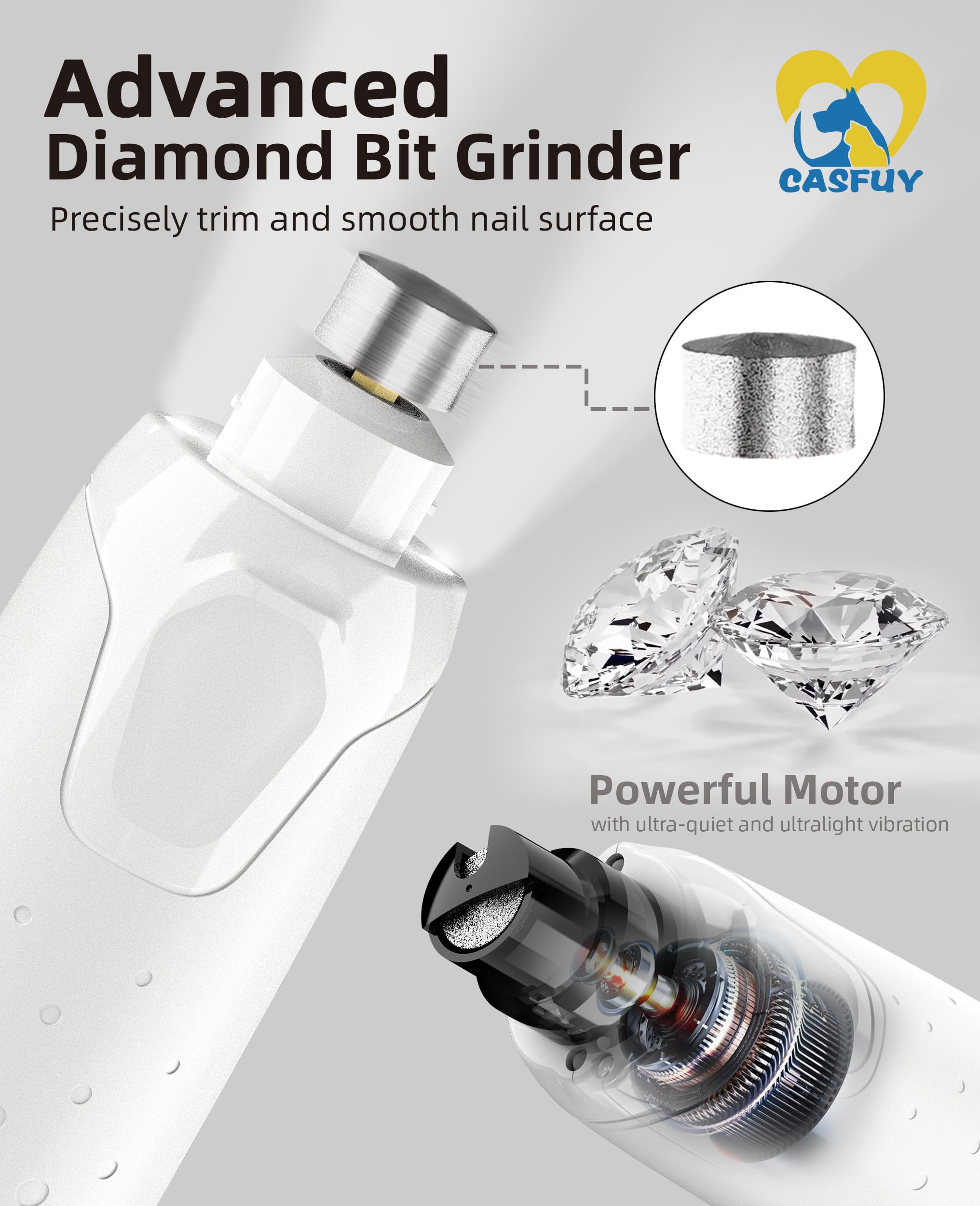 Casfuy removable dust sheath makes cleanup quick and tidy.