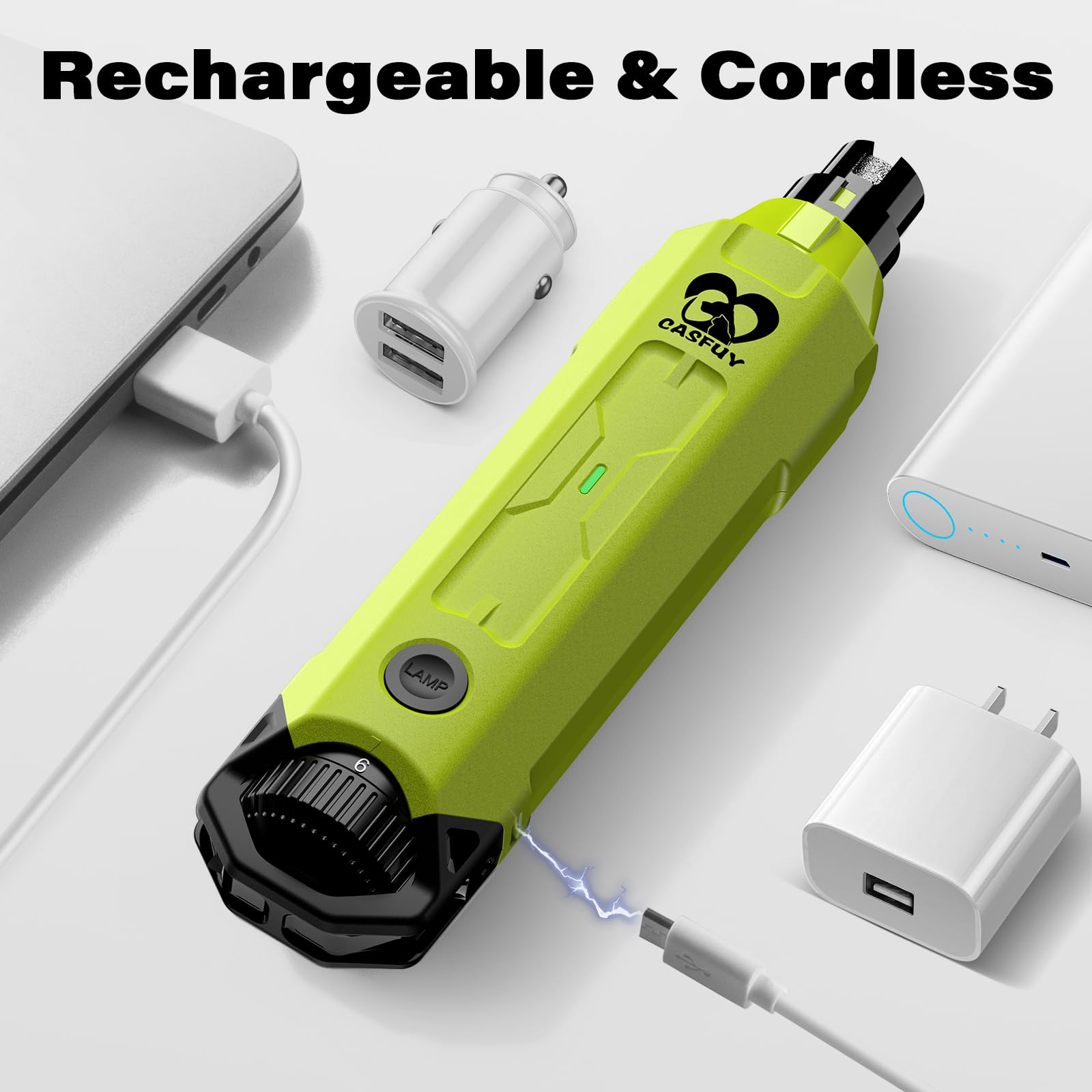 Casfuy ergonomic design offers better control during home grooming.