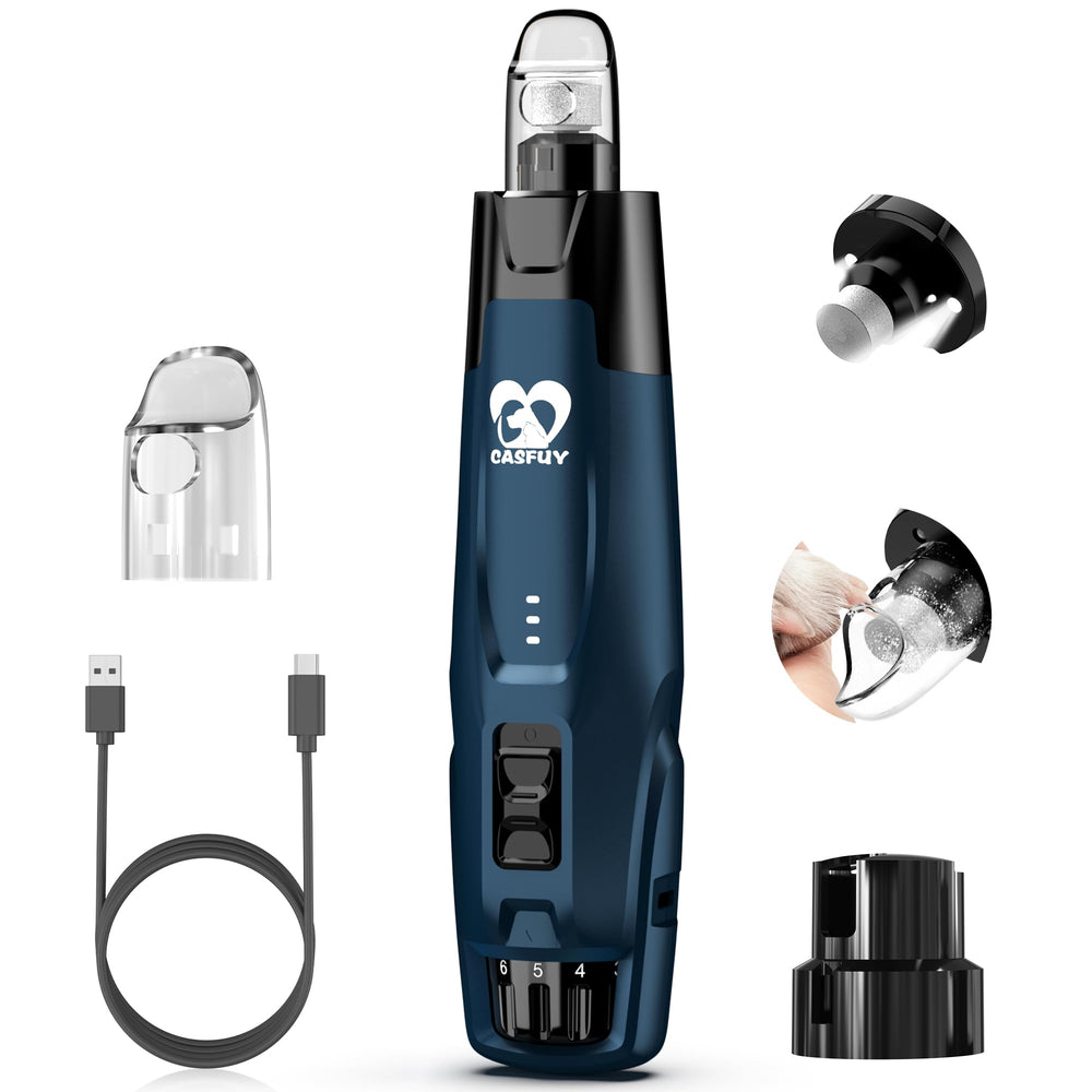 Casfuy N75 dog nail grinder front view showing compact design for easy handling