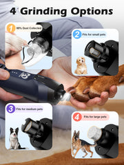 Casfuy nail grinder four grinding options for all dog sizes