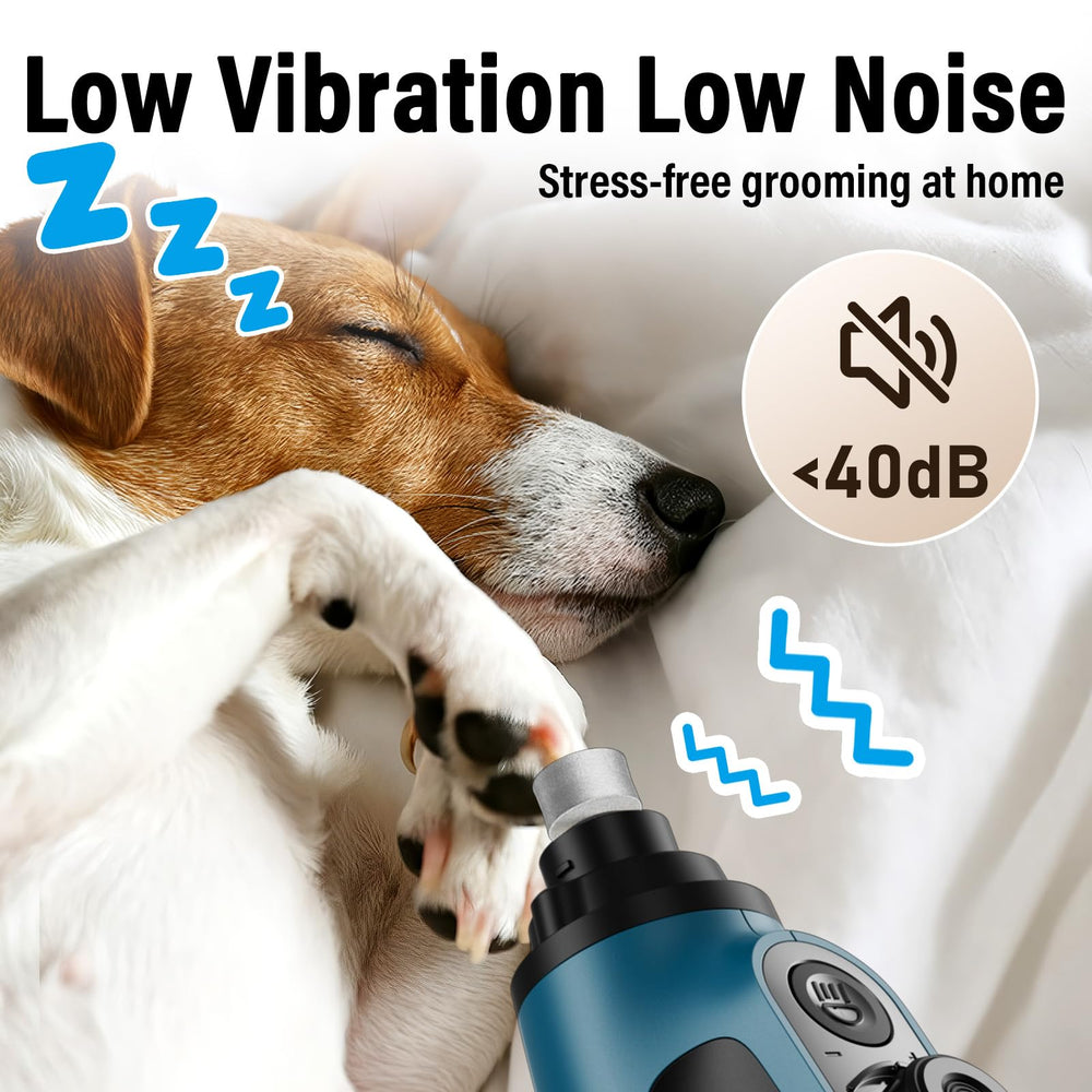 Casfuy Smart 6-Speed dog nail grinder with 3 ports supports pets of all sizes for efficient nail care