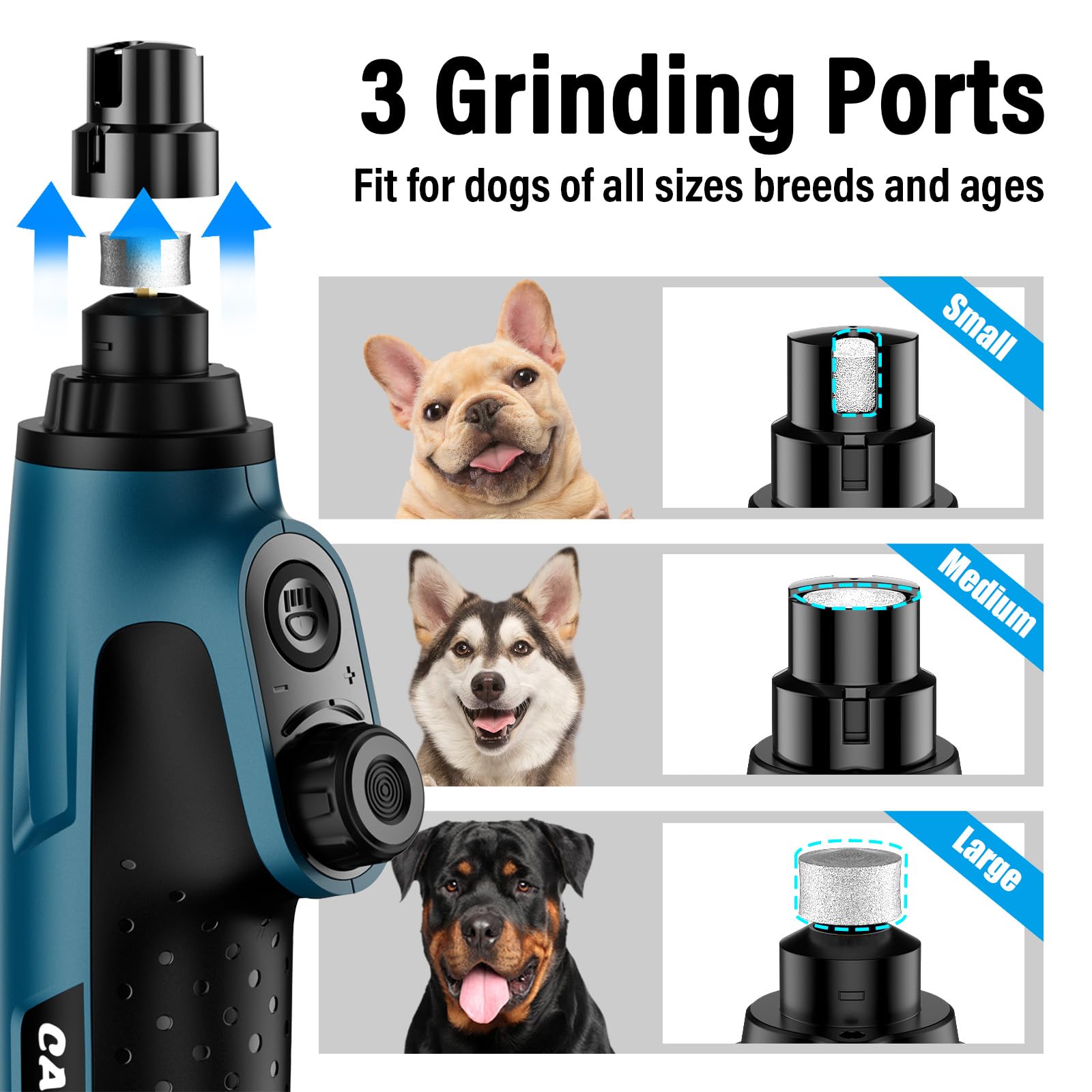 Casfuy Smart 6-Speed in-use with pet demonstrates calm, efficient nail care