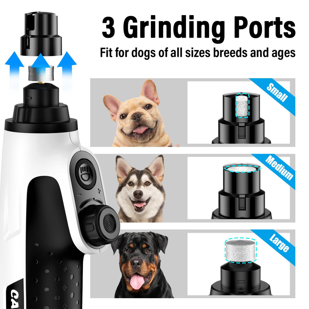 Casfuy Smart 6-Speed Nail Grinder packaging showing accessories and guide.