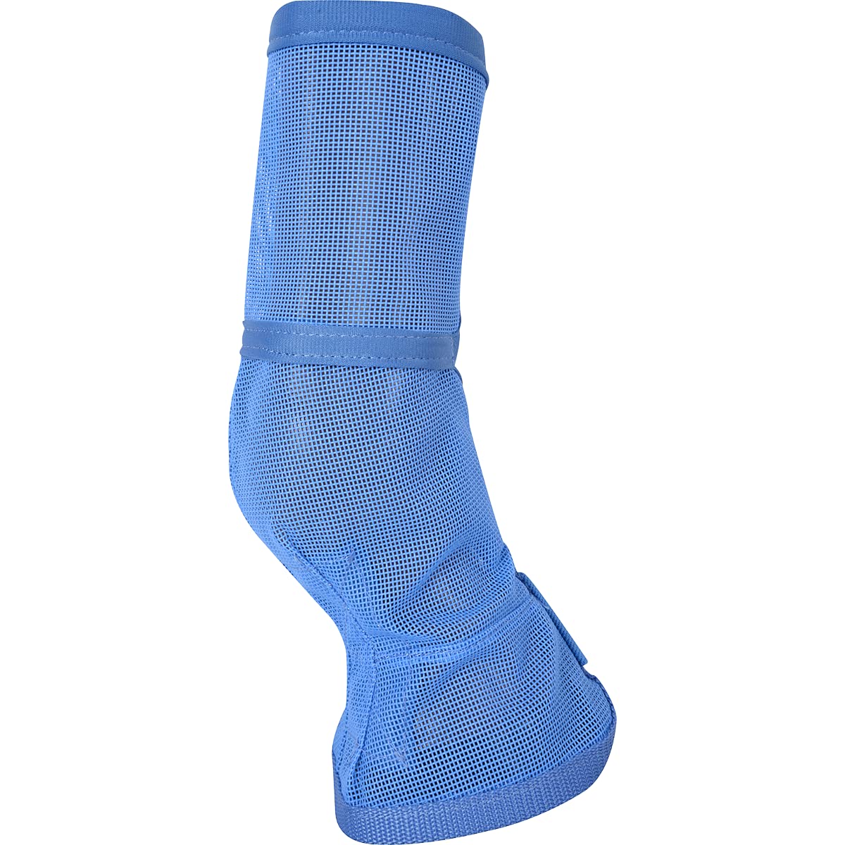 Cashel Crusader blue leg guard, close-up, padded fetlock area for comfort