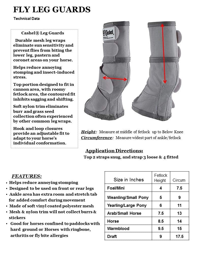 Cashel Crusader leg guard fly boots 3 grey rear detail shows hook-and-loop adjustability.