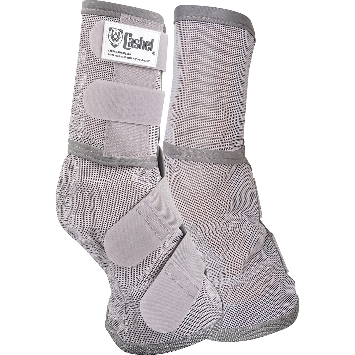 Cashel Crusader leg guard grey side view for mini ponies with durable protection.