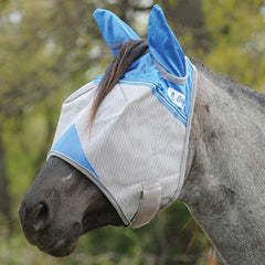 Cashel Crusader mule fly mask—clear vision design helps your horse see safely.