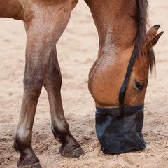 Cashel Horse Feed Rite Bag FRB mesh bottom promotes quick, residue-free feeding and cleaning.