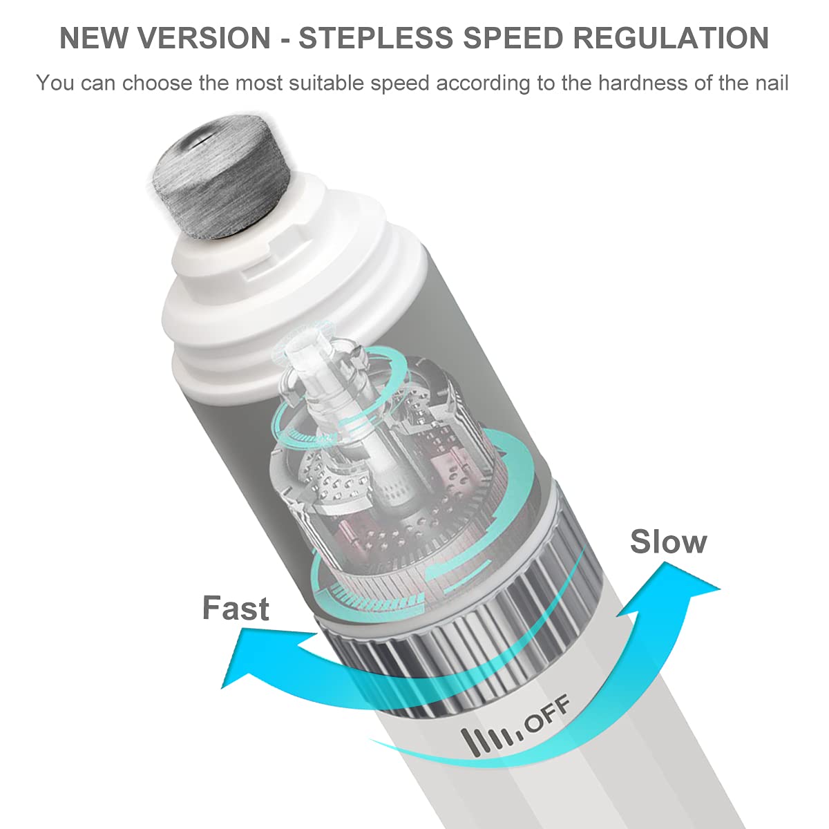 Casifor quiet motor minimizes stress during nail trimming sessions.