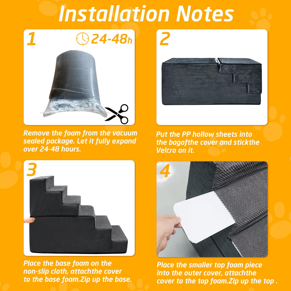 Casusv dog stairs cover machine washable for easy care