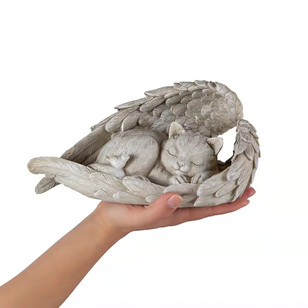 Cat Angel Memorial Statue gift-packaging ready for gifting a pet memorial