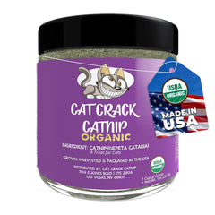 Cat Crack: bolsa de catnip orgánico para estimular juego seguro.