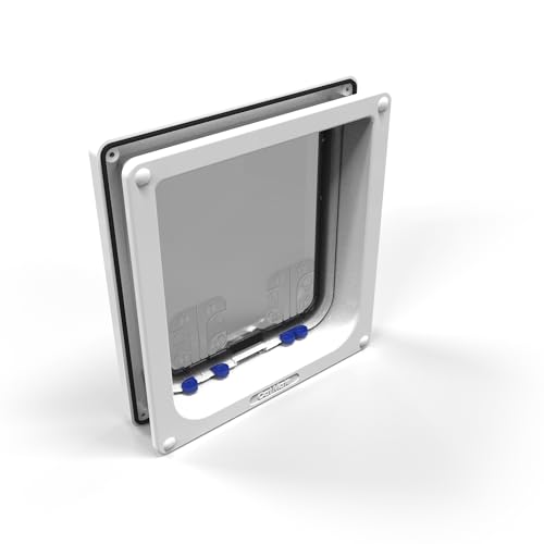 Cat Mate flap close-up shows brush seal for weather protection