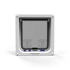 Cat Mate flap side view highlights durable frame for long-lasting use