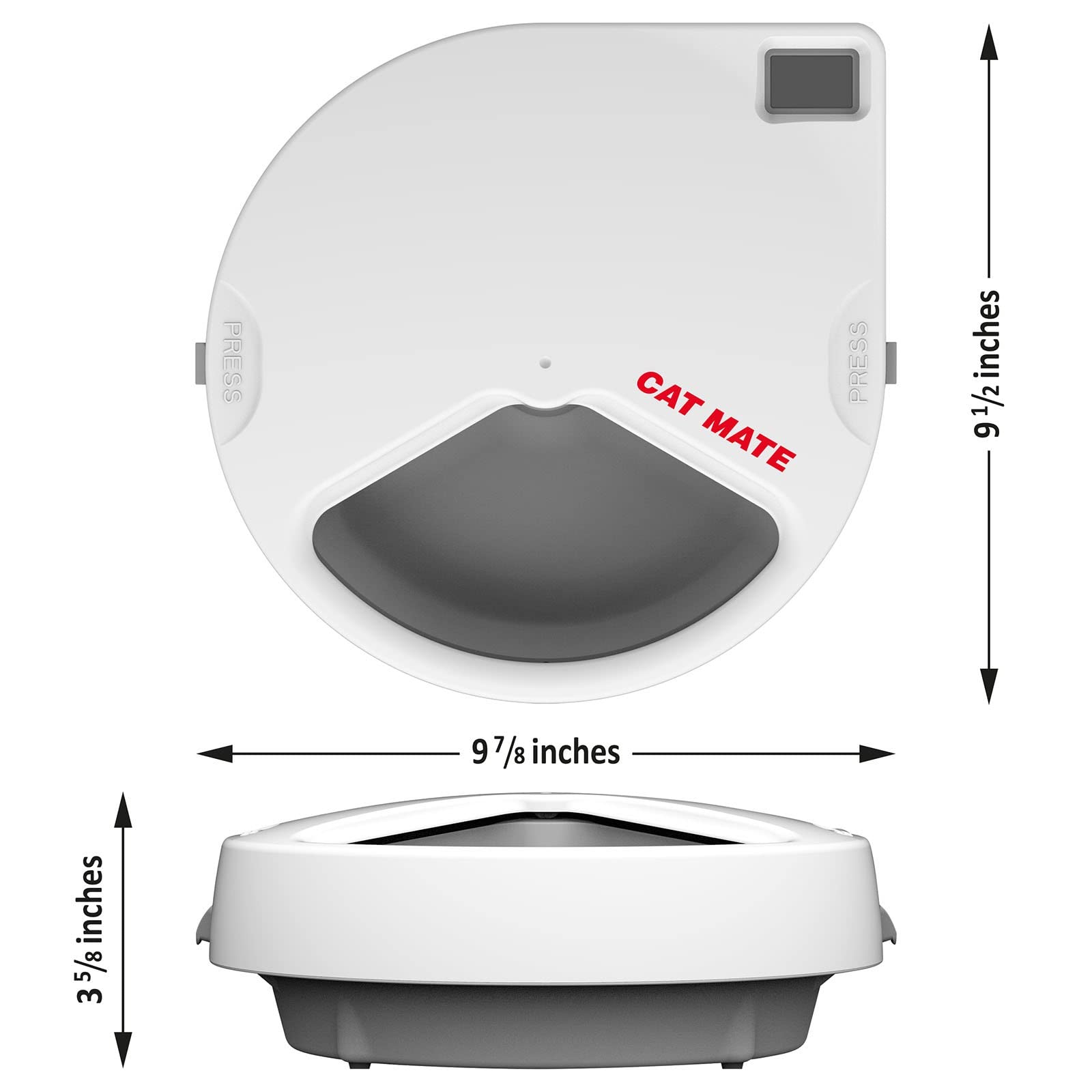 Cat Mate C300 supports wet and dry food options in one feeder.