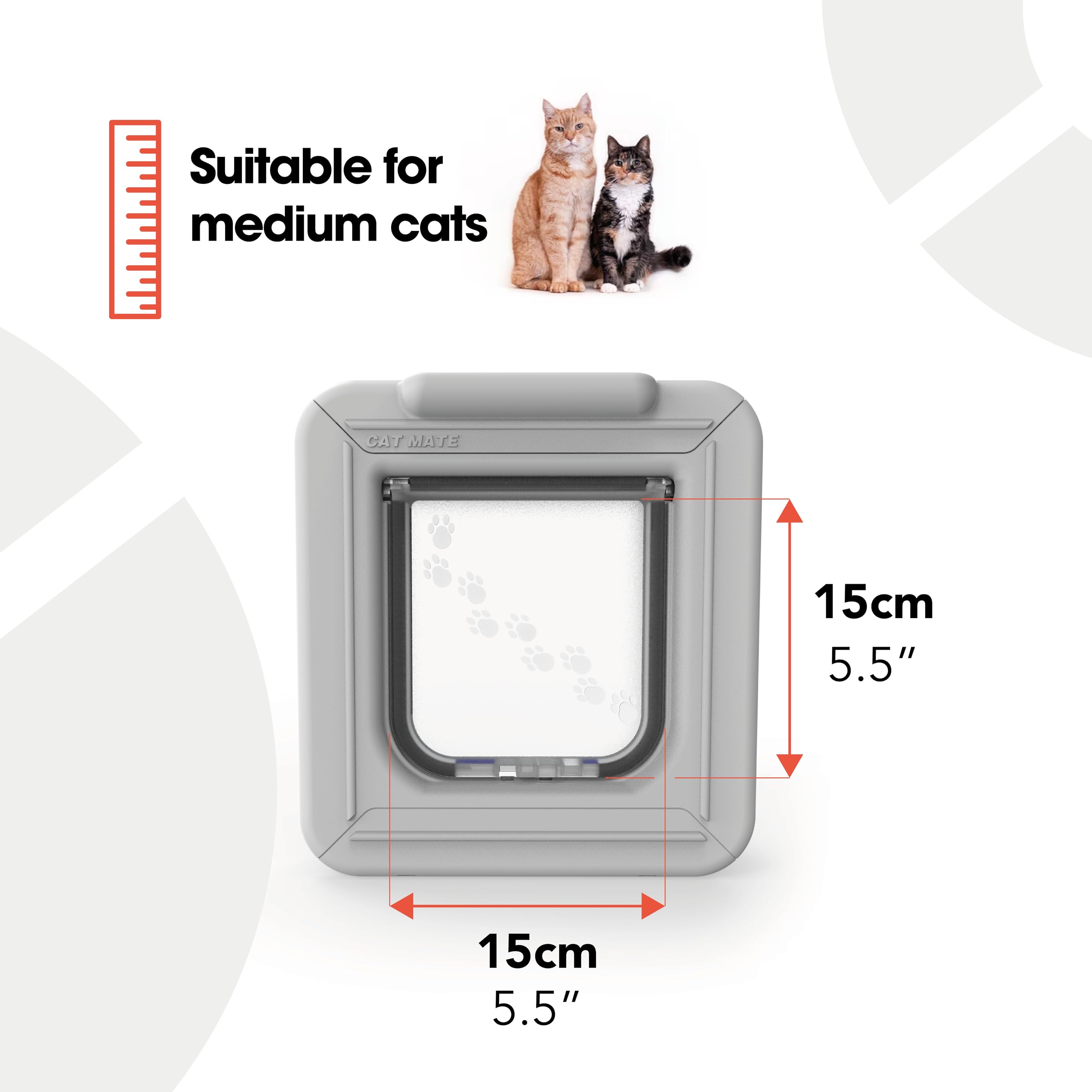 Cat Mate Elite ID Disc Flap weather seal reduces drafts