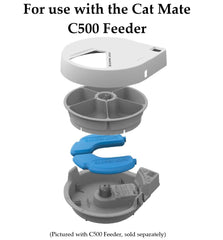 Cat Mate packs-hielo-c500-repuesto: se ubican bajo el carrusel de alimentación.