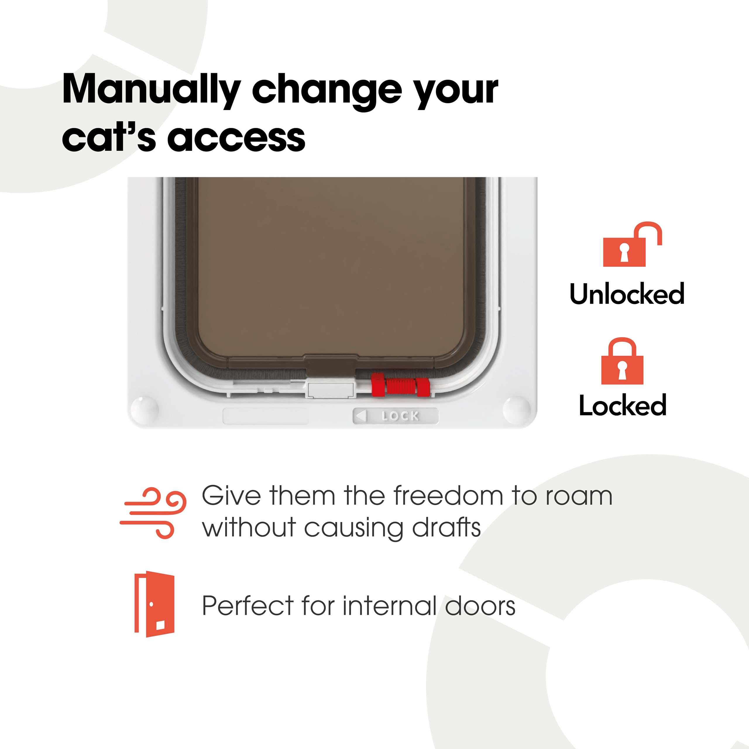Cat Mate, diseño a prueba de manipulación para mayor seguridad.