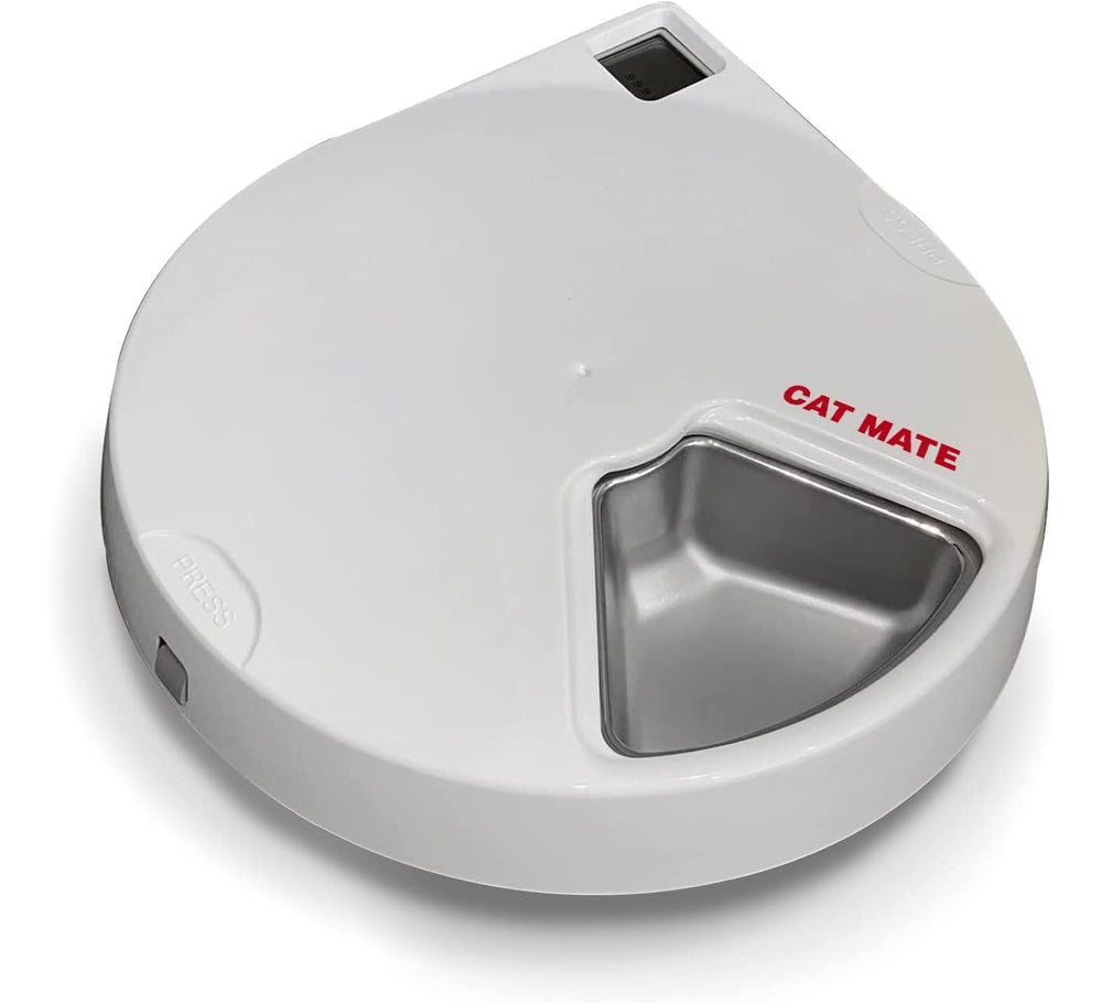 Cat Mate stainless steel bowl insert compact 2–3 cm depth.