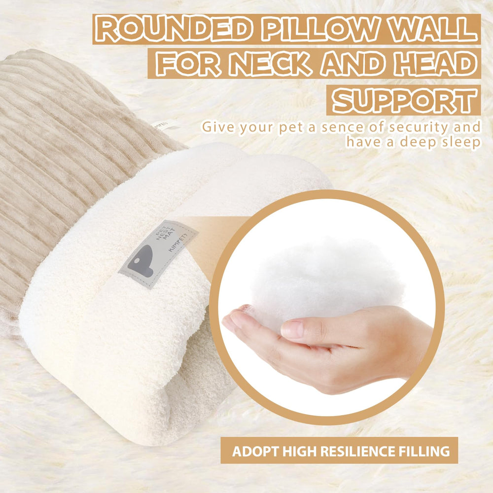 Cat Sleeping Bag corduroy outside with fleece inside delivers durable warmth and comfort