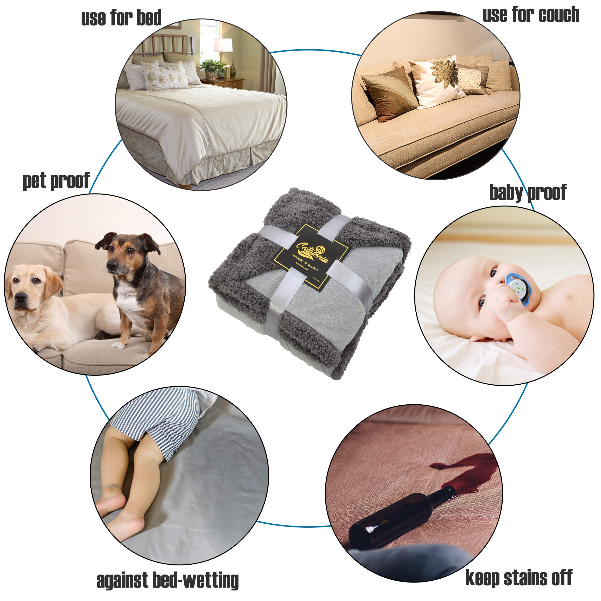 Catalonia waterproof bed blanket packaged for gifting and travel readiness.