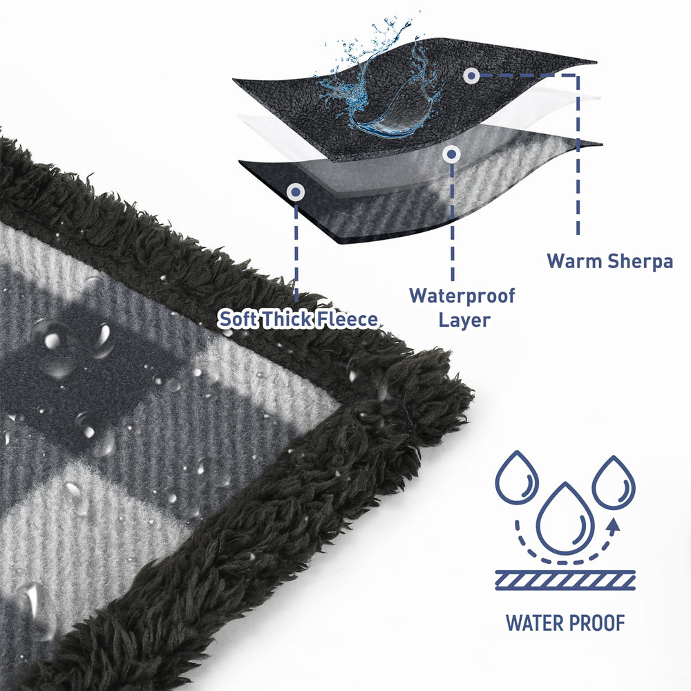 Catalonia waterproof bed blanket laid on sofa to protect upholstery from spills.