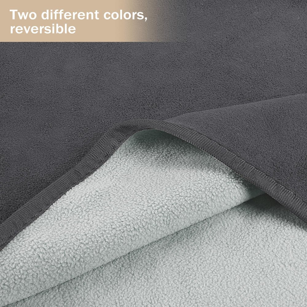 Catalonia waterproof blanket reversible fleece shows dual textures for versatile styling.