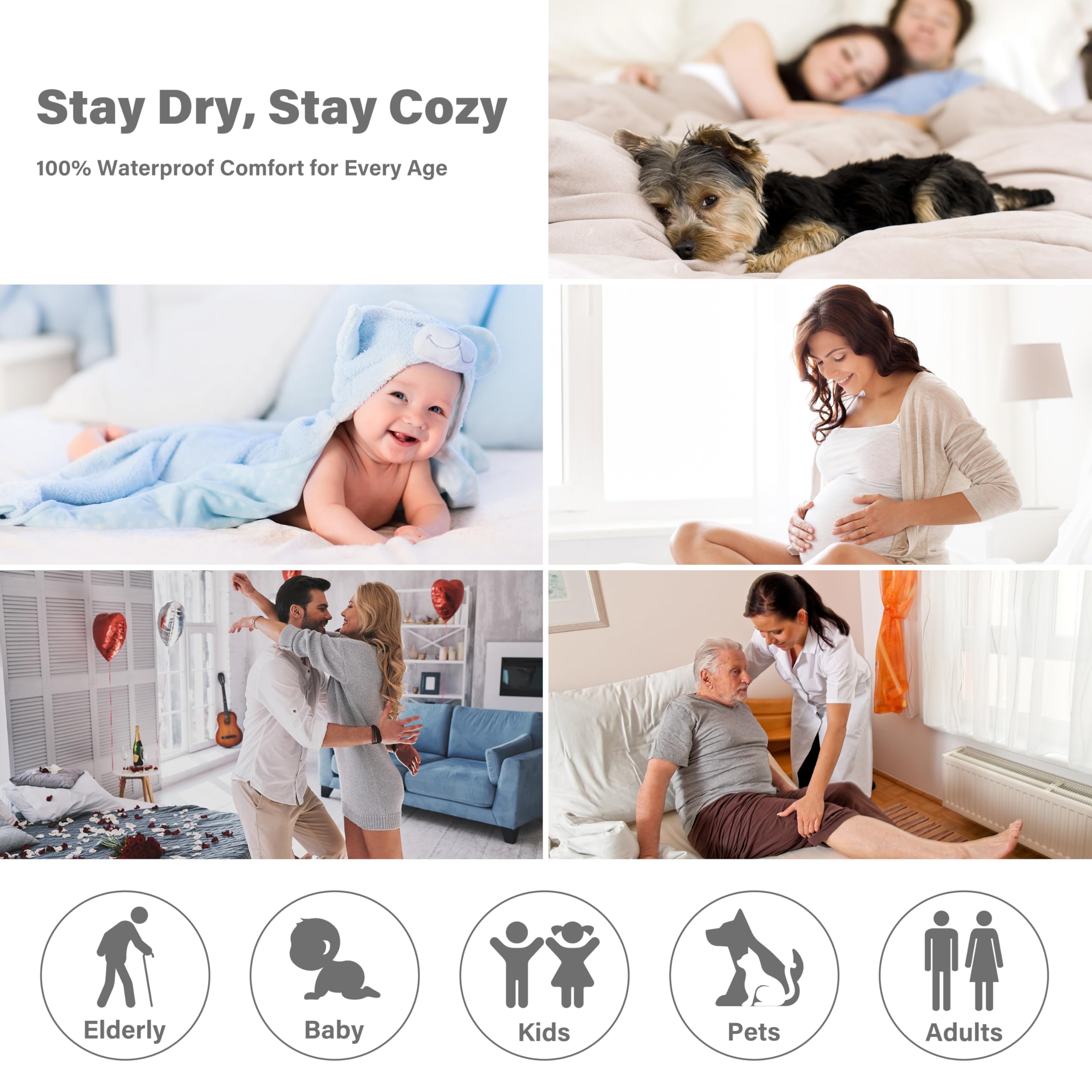Catalonia waterproof blanket washing-care shows easy machine-washability for quick cleanups.