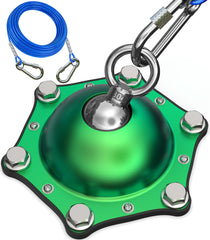 Catapamey dog tie-out stake with rotating base for tangle-free outdoor use.