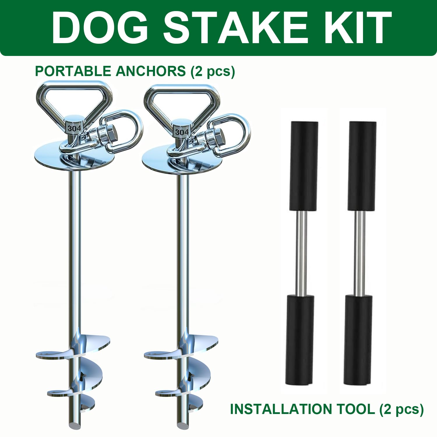 Catapamey rotating ring stake showcases smooth swivel to prevent twists.