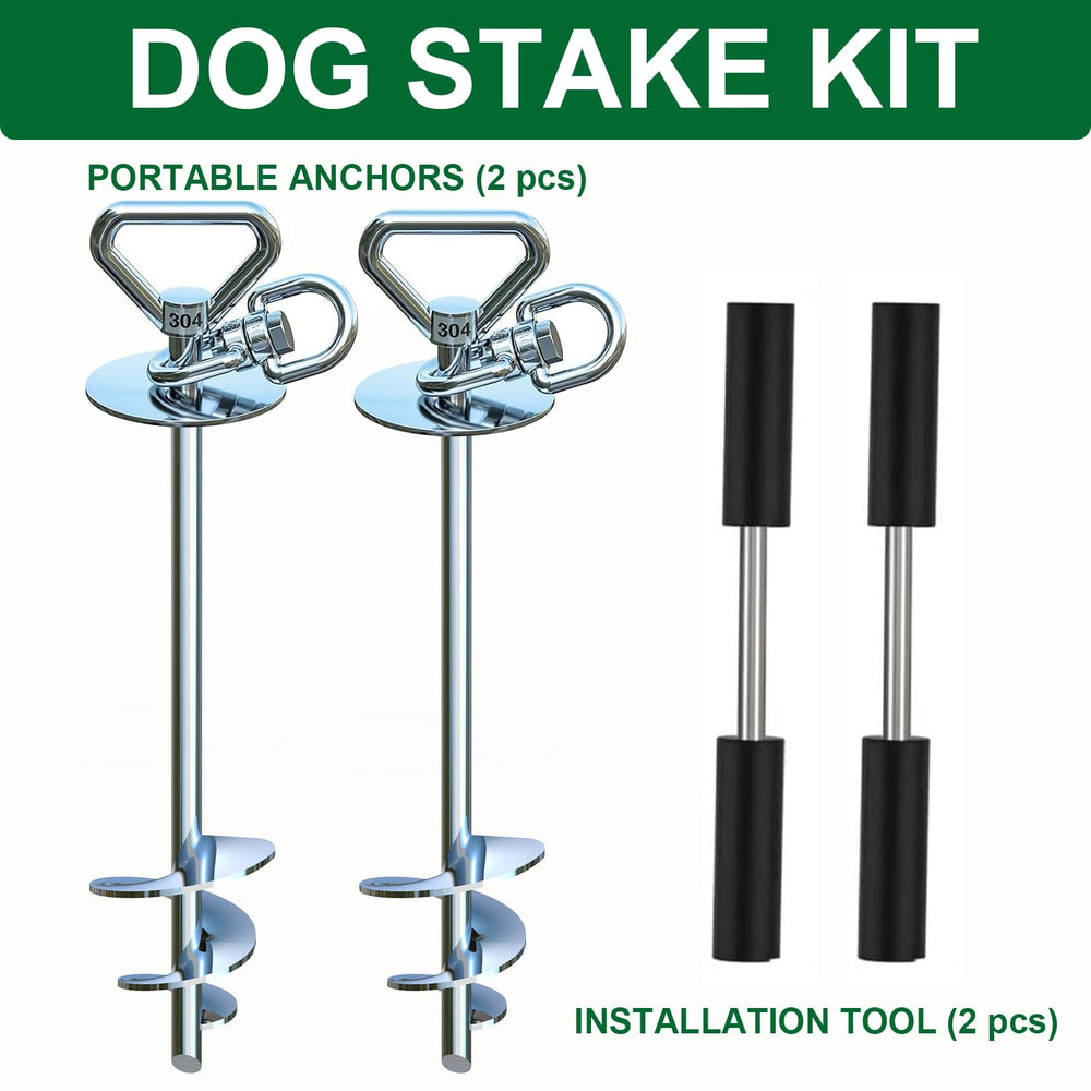 Catapamey rotating ring stake showcases smooth swivel to prevent twists.