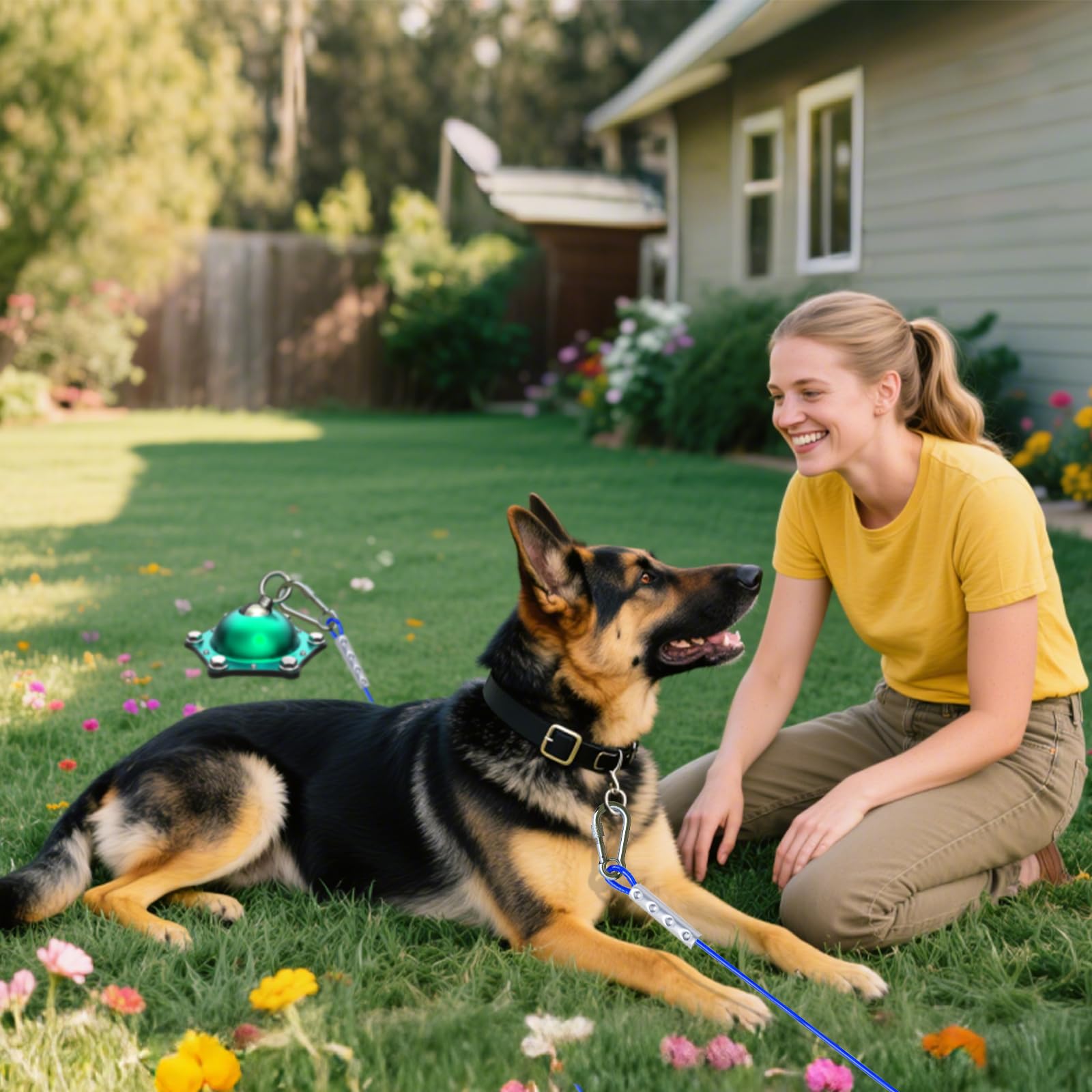 Catapamey yard dog-run setup supports safe outdoor experiences.